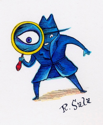 "Spy!" is copyright ©2008 by Richard Sala.  All rights reserved.  Reproduction prohibited.