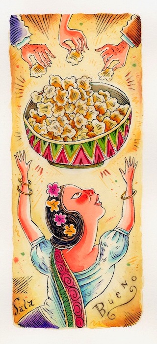"Bueno!" is copyright ©2008 by Richard Sala.  All rights reserved.  Reproduction prohibited.