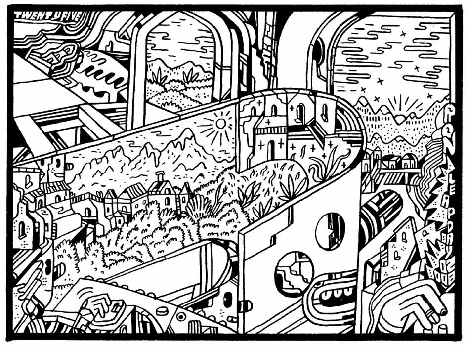 "ENTER THE CARTOON UTOPIA #25" is copyright ©2008 by Ron Regé, Jr..  All rights reserved.  Reproduction prohibited.