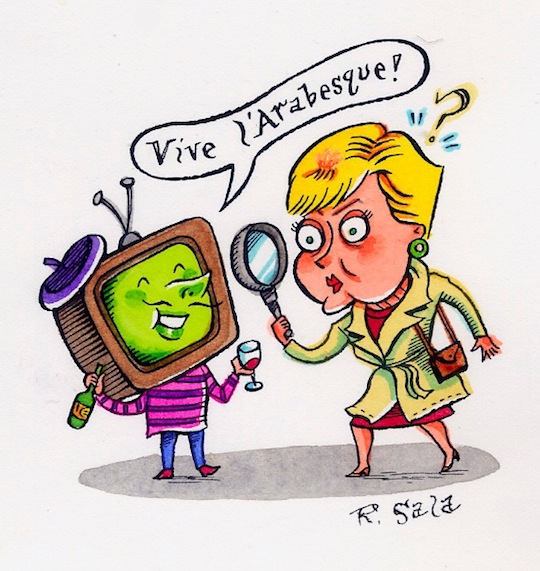 "Qu'est que c'est, Jessica Fletcher" is copyright ©2008 by Richard Sala.  All rights reserved.  Reproduction prohibited.