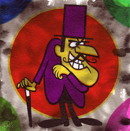 "Snidely Whiplash" is copyright ©2008 by J.R. Williams.  All rights reserved.  Reproduction prohibited.