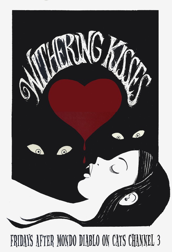 "Withering Kisses - Vampire Poster" is copyright ©2008 by Richard Sala.  All rights reserved.  Reproduction prohibited.