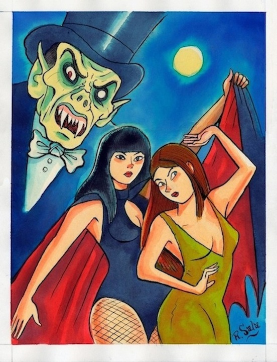 "Vamps" is copyright ©2008 by Richard Sala.  All rights reserved.  Reproduction prohibited.