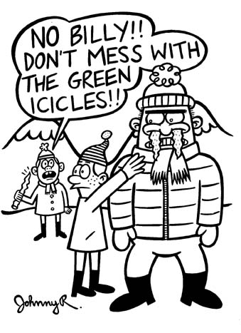 "Nickelodeon Gag #20- Snotcicles" is copyright &copy;2008 by Johnny Ryan.  All rights reserved.  Reproduction prohibited.