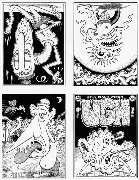 "UGH! mini comic art  part 1" is copyright ©2008 by Dennis Worden.  All rights reserved.  Reproduction prohibited.
