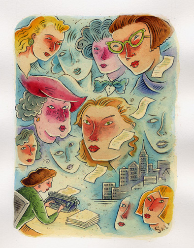"Women's Voices" is copyright ©2008 by Richard Sala.  All rights reserved.  Reproduction prohibited.
