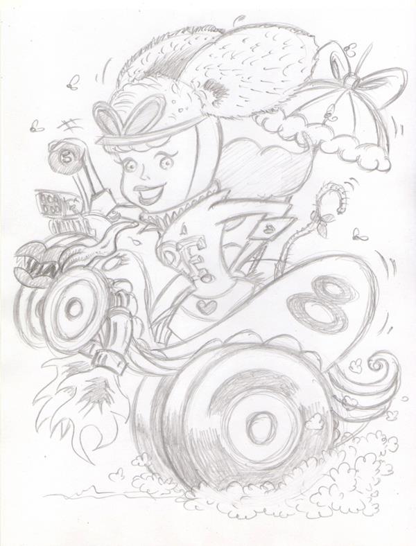 "CARTOON JUMBLE PENCIL - RATFINK & PENELOPE PITSTOP" is copyright ©2008 by Jeremy Eaton.  All rights reserved.  Reproduction prohibited.