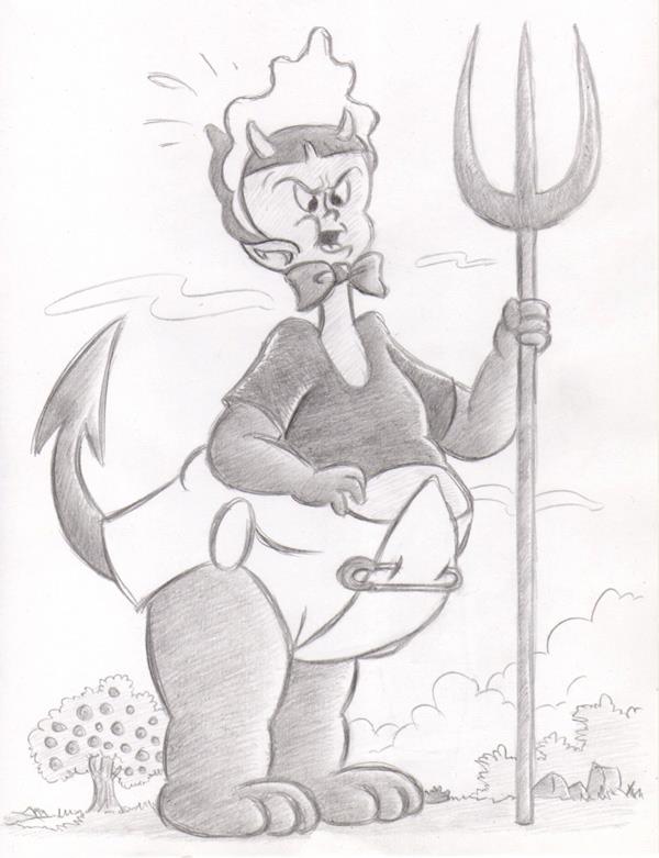 "CARTOON JUMBLE PENCIL - HOT STUFF & BABY HUEY" is copyright ©2008 by Jeremy Eaton.  All rights reserved.  Reproduction prohibited.