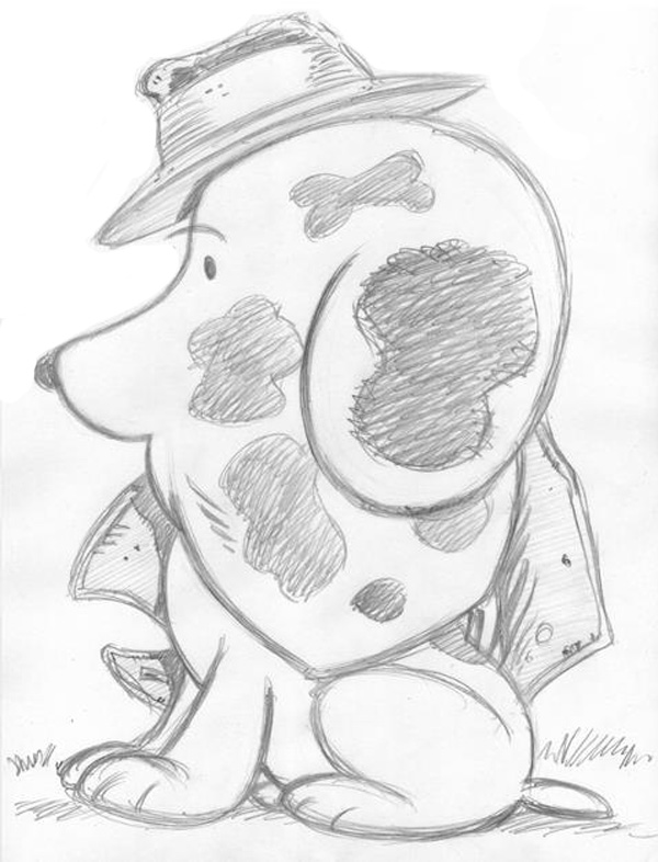 "CARTOON JUMBLE PENCIL - SNOOPY &  RORSHACH" is copyright ©2008 by Jeremy Eaton.  All rights reserved.  Reproduction prohibited.