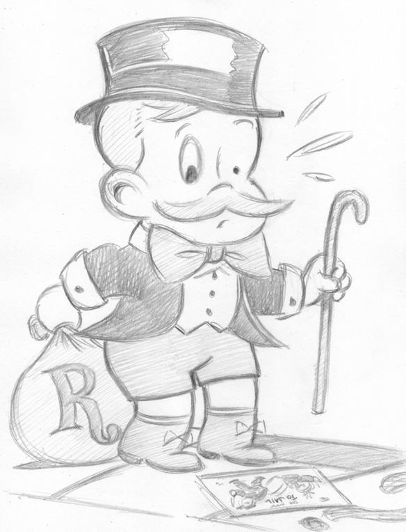 "CARTOON JUMBLE PENCIL - RICHIE RICH & MONOPOLY" is copyright ©2008 by Jeremy Eaton.  All rights reserved.  Reproduction prohibited.