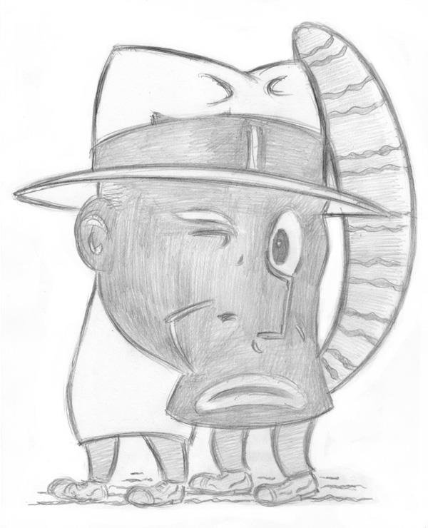 "CARTOON JUMBLE PENCIL - PUPSHAW & DICK TRACY" is copyright ©2008 by Jeremy Eaton.  All rights reserved.  Reproduction prohibited.