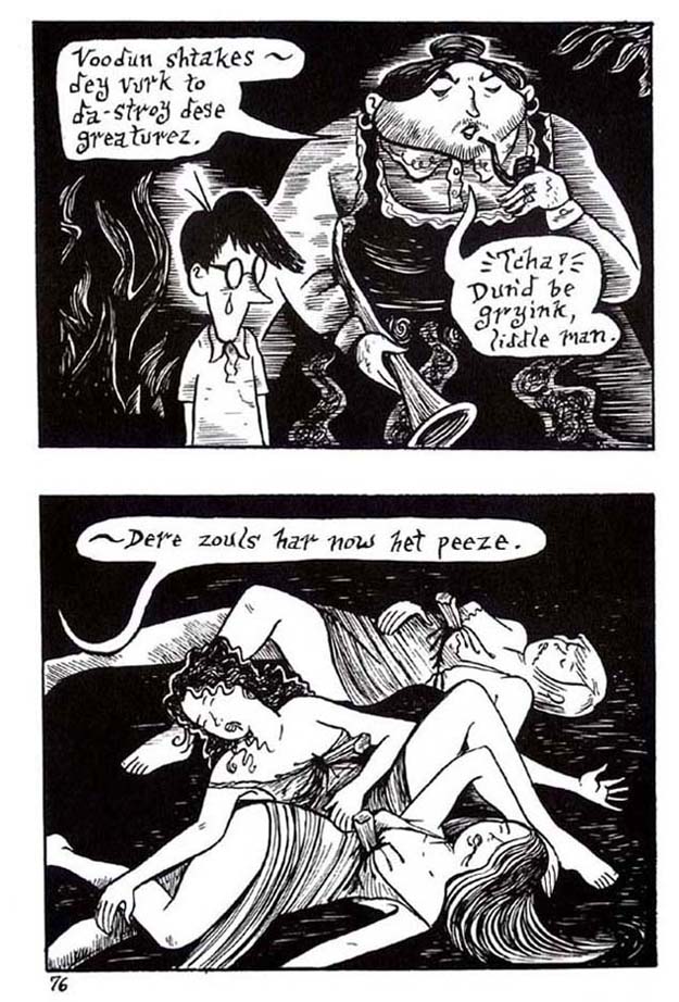 "Peculia & the Groon Grove Vampires p.76" is copyright ©2008 by Richard Sala.  All rights reserved.  Reproduction prohibited.