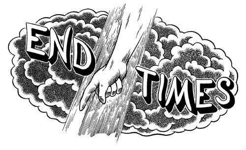 "End Times logo (TCJ)" is copyright ©2008 by Eric Reynolds.  All rights reserved.  Reproduction prohibited.