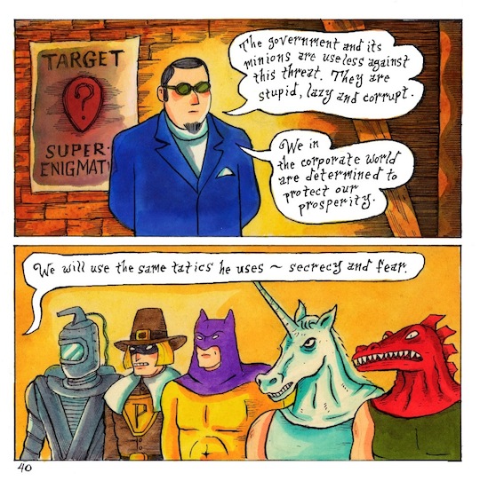 "Super-Enigmatix - Page 40" is copyright ©2008 by Richard Sala.  All rights reserved.  Reproduction prohibited.
