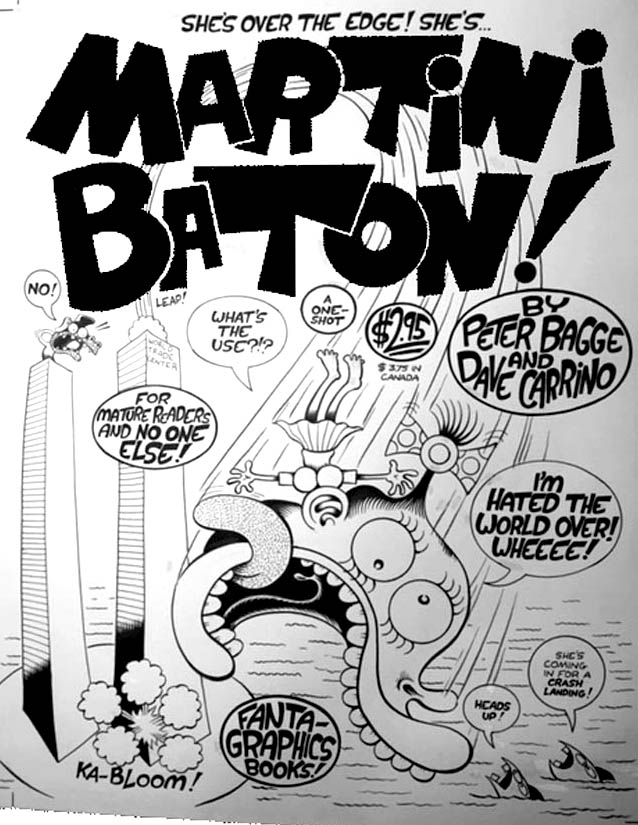 "Martini Baton cover" is copyright ©2008 by Peter Bagge.  All rights reserved.  Reproduction prohibited.