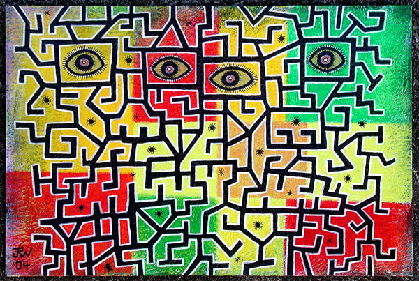 "Two-face (painting)" is copyright ©2008 by J.R. Williams.  All rights reserved.  Reproduction prohibited.
