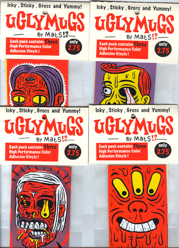 "*UglyMugs stickers assorted 4-PACKS" is copyright ©2008 by  Mats!?.  All rights reserved.  Reproduction prohibited.