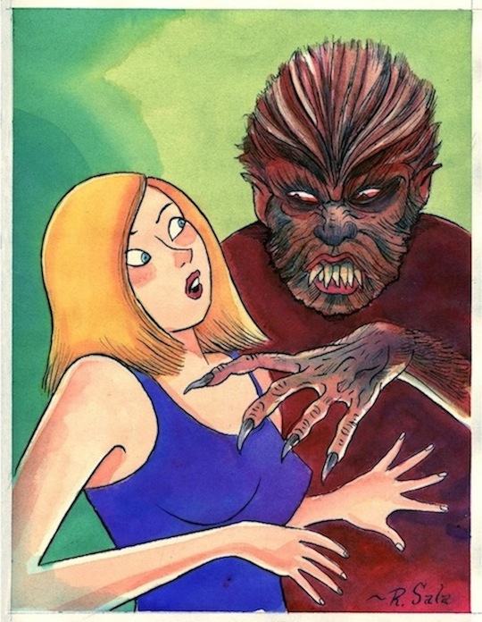 "WEREWOLF" is copyright ©2008 by Richard Sala.  All rights reserved.  Reproduction prohibited.