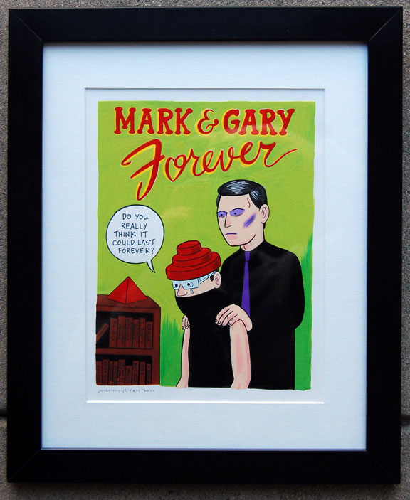 "Mark + Gary Forever NEW WAVE painting" is copyright ©2008 by Johnny Ryan.  All rights reserved.  Reproduction prohibited.