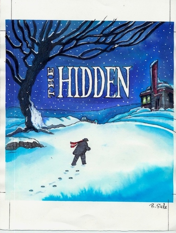"The Hidden - early original cover concept" is copyright ©2008 by Richard Sala.  All rights reserved.  Reproduction prohibited.