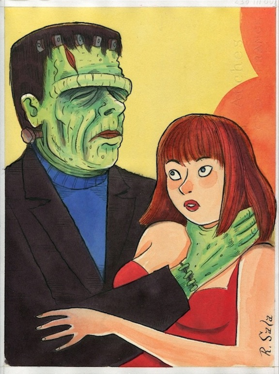 "FRANKENSTEIN'S MONSTER" is copyright ©2008 by Richard Sala.  All rights reserved.  Reproduction prohibited.