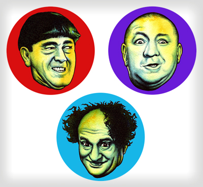 "3 Stooges buttons" is copyright ©2008 by J.R. Williams.  All rights reserved.  Reproduction prohibited.