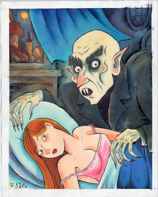 "Monsters and Maidens: NOSFERATU" is copyright ©2008 by Richard Sala.  All rights reserved.  Reproduction prohibited.