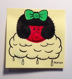 "POST-IT #3" is copyright ©2008 by Kevin Scalzo.  All rights reserved.  Reproduction prohibited.