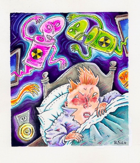"Radioactive Alarm!" is copyright ©2008 by Richard Sala.  All rights reserved.  Reproduction prohibited.