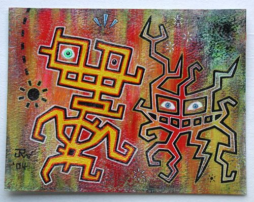 "Kozmik Kouple (painting)" is copyright ©2008 by J.R. Williams.  All rights reserved.  Reproduction prohibited.