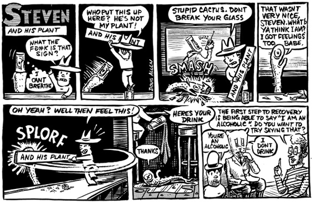 "Steven and his Plant" is copyright ©2008 by Doug Allen.  All rights reserved.  Reproduction prohibited.