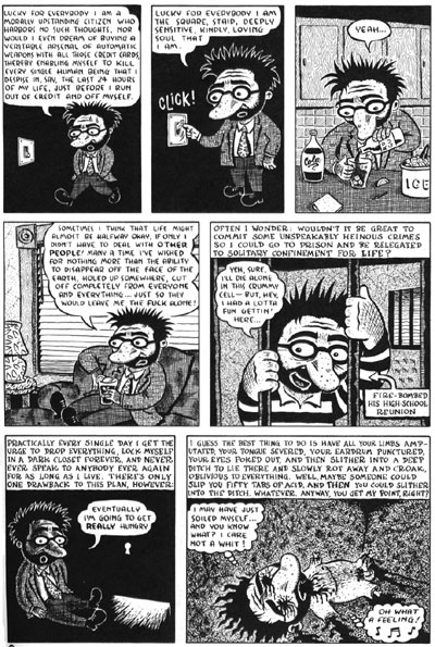 "SCHIZO # 1, page 10" is copyright &copy;2008 by Ivan Brunetti.  All rights reserved.  Reproduction prohibited.