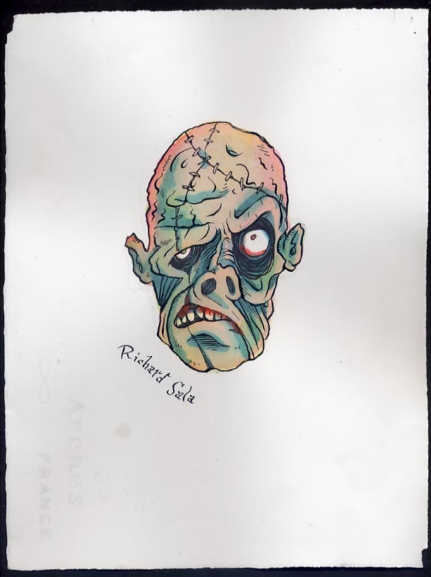 "Unmasked Series:  Scarface" is copyright ©2008 by Richard Sala.  All rights reserved.  Reproduction prohibited.