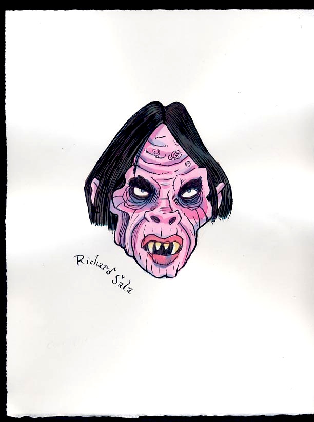 "Unmasked Series: Moon Killer" is copyright ©2008 by Richard Sala.  All rights reserved.  Reproduction prohibited.