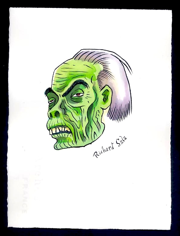 "Unmasked Series: Ancient Creeper" is copyright ©2008 by Richard Sala.  All rights reserved.  Reproduction prohibited.