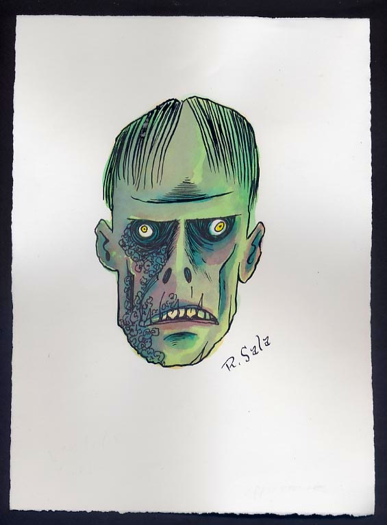 "Unmasked Series: Dead Walker" is copyright ©2008 by Richard Sala.  All rights reserved.  Reproduction prohibited.