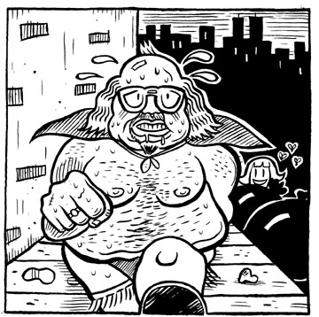 "Fat Superhero Guy" is copyright ©2008 by Kevin Scalzo.  All rights reserved.  Reproduction prohibited.