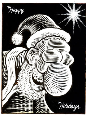 "Creepy Happy Santa" is copyright ©2008 by Eric Reynolds.  All rights reserved.  Reproduction prohibited.