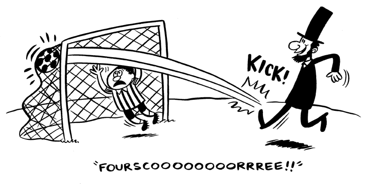 "Nickelodeon gag #44-Lincoln Soccer" is copyright &copy;2008 by Johnny Ryan.  All rights reserved.  Reproduction prohibited.