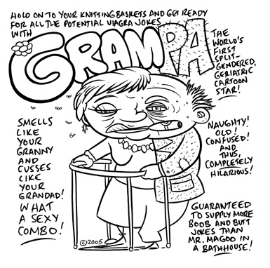 "CARTOON CHARACTER OUTLET - GRAMPA" is copyright ©2008 by Jeremy Eaton.  All rights reserved.  Reproduction prohibited.
