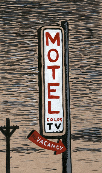 "Motel, color TV" is copyright ©2008 by  Mats!?.  All rights reserved.  Reproduction prohibited.