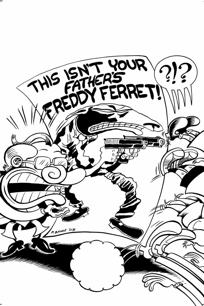 "Sweatshop #4 Cover" is copyright ©2008 by Peter Bagge.  All rights reserved.  Reproduction prohibited.