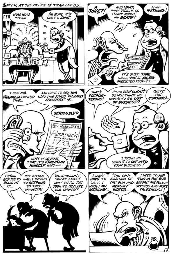 "Poor Rchard Predicts pg. 4" is copyright ©2008 by Peter Bagge.  All rights reserved.  Reproduction prohibited.