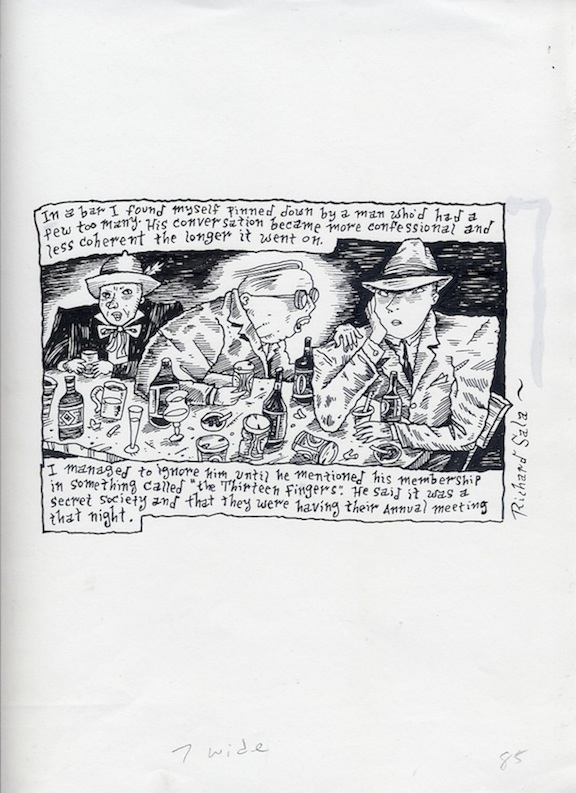 "The Thirteen Fingers - Page 2" is copyright ©2008 by Richard Sala.  All rights reserved.  Reproduction prohibited.