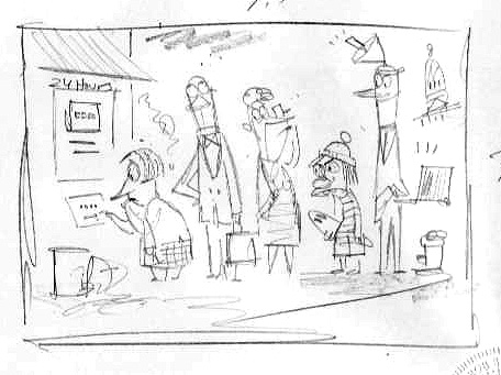 "Washington Post - Confused ATM" is copyright ©2008 by Bob Staake.  All rights reserved.  Reproduction prohibited.