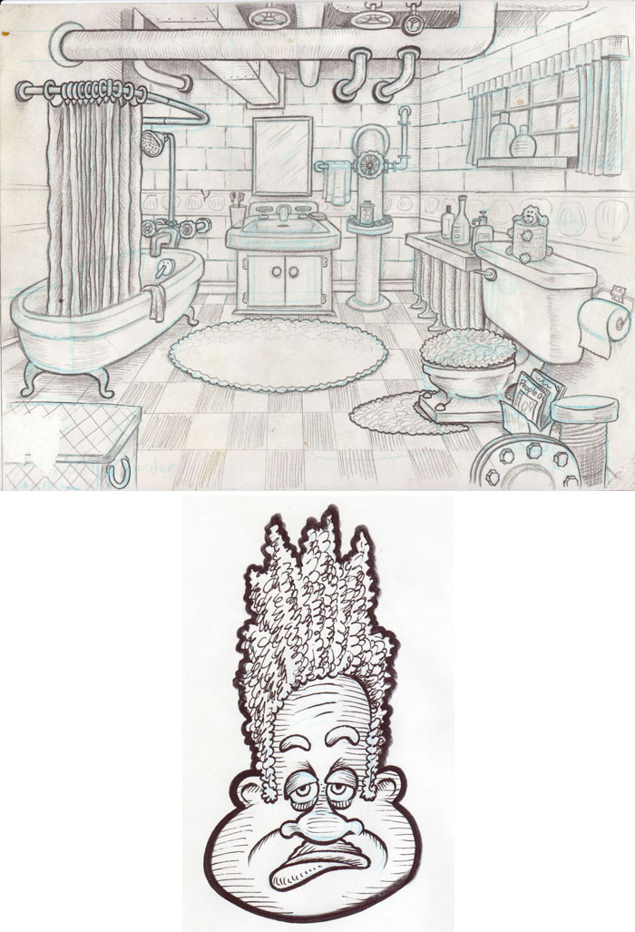 "The PJs - Production Art" is copyright ©2008 by J.R. Williams.  All rights reserved.  Reproduction prohibited.