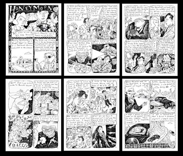 "Honeymoon - full strip" is copyright ©2008 by Richard Sala.  All rights reserved.  Reproduction prohibited.