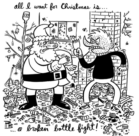 "Toilet Paper- Loady vs Santa" is copyright &copy;2008 by Johnny Ryan.  All rights reserved.  Reproduction prohibited.