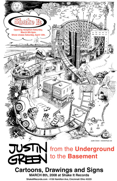 "Print - From the Underground to the Basement" is copyright ©2008 by Justin Green.  All rights reserved.  Reproduction prohibited.