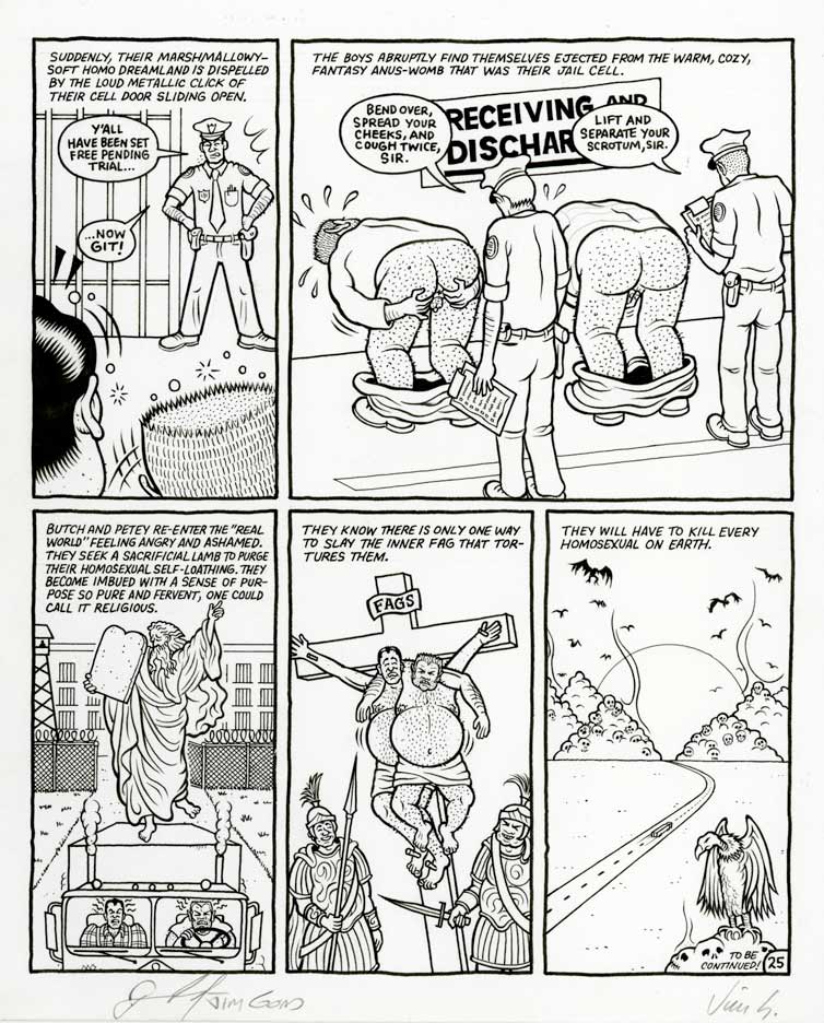 "TRUCKER FAGS IN DENIAL PAGE 25" is copyright ©2008 by Jim Blanchard.  All rights reserved.  Reproduction prohibited.